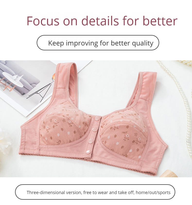 UpstyleBD Plus Size Imported Printed Front Button Soft Cotton Bra For New  Born Baby Feeding Front Open