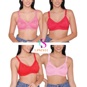 Women Full Coverage Half Net Bra- upstyle bd